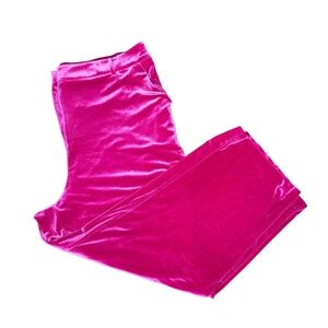 Skies Are Blue Plus Size Pink Velour Pants
